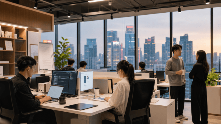 AI skills gap Asia - Asian professionals in a corporate training session
